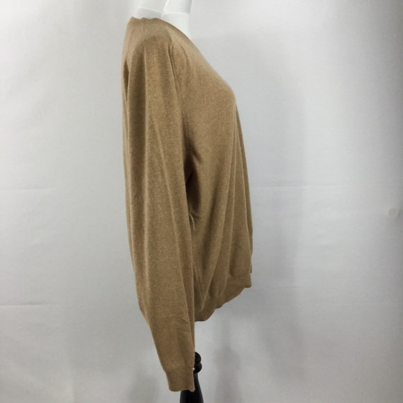 Tasso Elba Spa 100% Fine Cashmere V-Neck Pullover Sweater Size XL - Picture 10 of 13